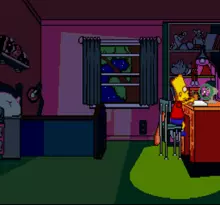 Image n° 4 - screenshots  : Simpsons, The - Bart's Nightmare